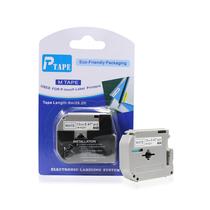 Fita Refil Compatível M-231 MK-231 MK-231S Branca 12mm p/ Rotulador Brother PT-65 PT-70 PT-80 PT-85 PT-90 PT-M95 PT-70BM PT-45 PT-55 PT-100 PT-110