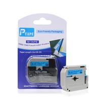 Fita Refil Compatível M-531 MK-531 Azul 12mm p/ Rotulador Brother PT-65 PT-70 PT-80 PT-85 PT-90 PT-M95 PT-70BM PT-45 PT-55 PT-100 PT-110