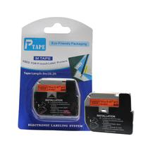 Fita Refil Compatível MK-B31 Laranja Fluorescente 12mm p/ Rotulador Brother PT-65 PT-70 PT-80 PT-85 PT-90 PT-M95 PT-70BM PT-45 PT-55 PT-100 PT-110