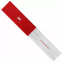 Fita Refletiva 3M Lateral Esquerdo 50X305MM Branca Vermelha