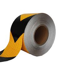 Fita Refletiva Adesiva Alerta Seguranca Seta 10cm de largura