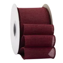 Fita Ribbonitlux Burgundy Burgundy com fio 7,5 cm x 18 m Fita Ribbonitlux Burgundy Burgundy com fio 7,5 cm x 18 m