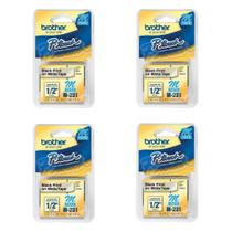Fita Rotulador Brother Pt70 Pt-65 Pt80 Pt-85 M231 Cor Branca ( 04 Fita )