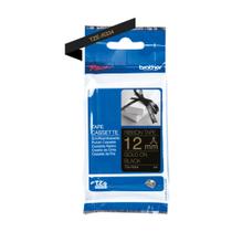 Fita rotuladora brother 12mm cetim tze-r334 preto no dourado original Fita rotuladora brother 12mm cetim tze-r334 preto no dourado original