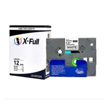 Fita rotuladora brother 12mm tzc-231 preto no branco compativel