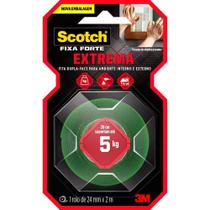 Fita SCOTCH Fixa Forte Espuma Extrema 24MM X 2M - Suporta ATÉ 5KG