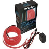 Fita Shocklight Decoração Automotiva Vermelho Neon 5 Metros