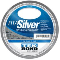 Fita Silver Prata 48mmX5m Tekbond Fita Silver Prata 48mmX5m Tekbond