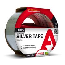 Fita Silver Tape 45cm x 5 Metros Reforçada Adere - Cores