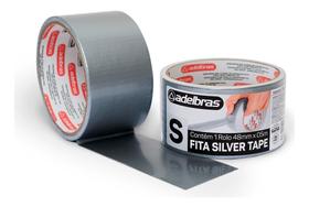 Fita Silver Tape 48mm X 5 Metros Fixação Forte - Cinza