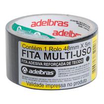 Fita Silver Tape Adelbras 48mmx05m Preta - 3m
