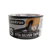 FITA SILVER TAPE ADELBRAS PRATA E PRETA 45mmX05m FITA SILVER TAPE ADELBRAS PRATA E PRETA 45mmX05m