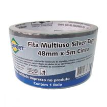 Fita Silver Tape Brasfort Cinza 48Mmx05M Fita Silver Tape Brasfort Cinza 48Mmx05M