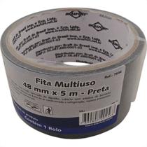 Fita Silver Tape Brasfort Preta 48Mmx05M