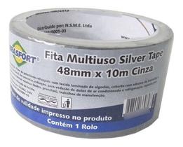 Fita Silver Tape Multiuso 48mm x 10m Brasfort 7548