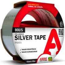 Fita Silver Tape Prata Multiuso 45mm x 25 Metros - Adere Fita Silver Tape Prata Multiuso 45mm x 25 Metros - Adere