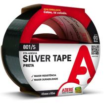 Fita silver tape preta 45mmX5m Adere 3996 Fita silver tape preta 45mmX5m Adere 3996