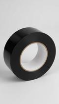 Fita Silver Tape Preta 48mm x 50m - Kit 10 Rolos
