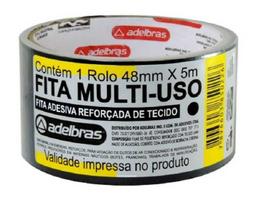 Fita Silver Tape Preta 48MMX05M Adelbras 960