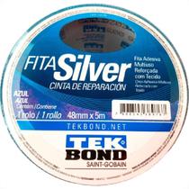 Fita Silver Tape Tekbond 48Mm X 5M Azul