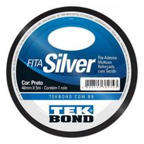 Fita Silver Tape Tekbond 48Mm X 5M Preta Fita Silver Tape Tekbond 48Mm X 5M Preta