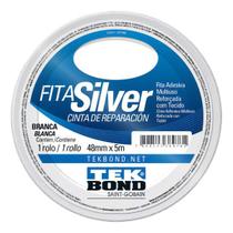 Fita Silver Tape Tekbond Branca 48mm X 5m - 1 Unidade