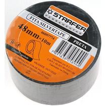 Fita Silvertape Preta Starfer 48 Mm X 5 M