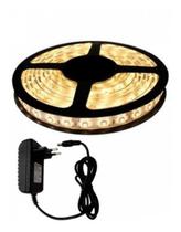 Fita Super Led 3528 Branca Quente 300 Leds 5m + Fonte Grátis