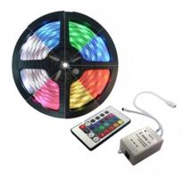 Fita super Led 5050 RGB 5 mts central e controle Fita super Led 5050 RGB 5 mts central e controle