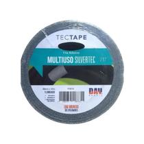 Fita Tecido Adesiva Multiuso Silver Tape Preta 48mm X 30 Mt