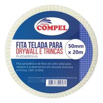 Fita Telada Auto Adesiva P/ Drywall 50mm x 20m - Compel Fita Telada Auto Adesiva P/ Drywall 50mm x 20m - Compel