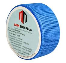 Fita Telada Azul Autoadesiva Para Gesso Drywall 45m X 48mm Fita Telada Azul Autoadesiva Para Gesso Drywall 45m X 48mm