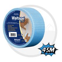 Fita Telada Azul Waltape Plus Para Drywall 45m Walsywa