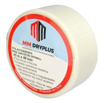 Fita Telada Branca Autoadesiva Para Gesso Drywall 45m X 48mm Fita Telada Branca Autoadesiva Para Gesso Drywall 45m X 48mm