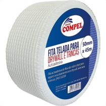 Fita Telada Compel Para Drywall E Trincas Autoadesiva 50Mm X 45M Fita Telada Compel Para Drywall E Trincas Autoadesiva 50Mm X 45M