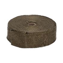 Fita Térmica De Fibra De Vidro Preta De Titânio Para Escapamento 5M 10M 15M Com Abraçadeiras De Aço