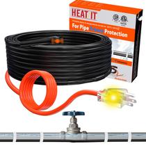 Fita térmica para tubos de água Cabo de aquecimento HEATIT 7 pés com termostato