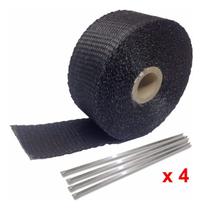 Fita Térmica Termotape Escapamento 10 Metros + 04 Zip Tie Fita Térmica Termotape Escapamento 10 Metros + 04 Zip Tie