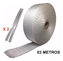 Fita Termotape Branca Escapamento 03 Metros + 02 Zip Tie Fita Termotape Branca Escapamento 03 Metros + 02 Zip Tie