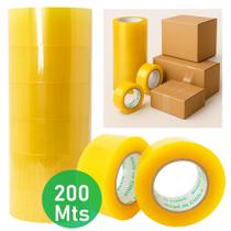 Fita Transparente 48mm x 200m Ideal para Embalagem, Fechamento de Caixas e Escritório JD34