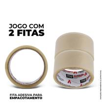 Fita Transparente para Empacotamento 02 Unid. 45MMx40M - 710 - Adere