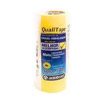 Fita Transparente Qualitape 48mm X 100m - Adelbras Fita Transparente Qualitape 48mm X 100m - Adelbras