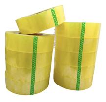 Fita Transparente Rolo 500 metros x 40mm Embalar Pacotes Fita Forte