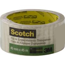 Fita transparente Scotch 3M 45mmx45m 10 vezes mais adesão com 1 rolo