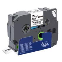 Fita Tubo Termo Retrátil Compatível Tz Tze HSE 241 Branca Letra Preta 18mm Fita Tubo Termo Retrátil Compatível Tz Tze HSE 241 Branca Letra Preta 18mm