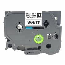 Fita TZE TZ S251 Compativel P/ Rotulador BROTHER 24mm Branca