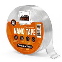 Fita Ultrabond Nano Tape Gel Espessura 2mm - Adesivo Extra Forte - 30mm X 3 Metros Transparente Lisa