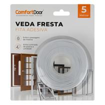 Fita Veda Fresta Adesiva Protetor Porta Janela Vedação Comfort Door 5 Metros Transparente