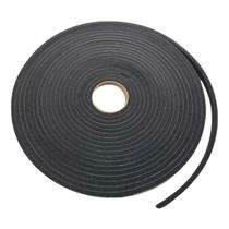 Fita Veda Fresta Multiuso Espuma Adesiva Preta 11x6mm Rolo 10m