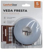 Fita Veda Frestas Adesivo Porta Janela Até 12mm 5 Mt Incolor